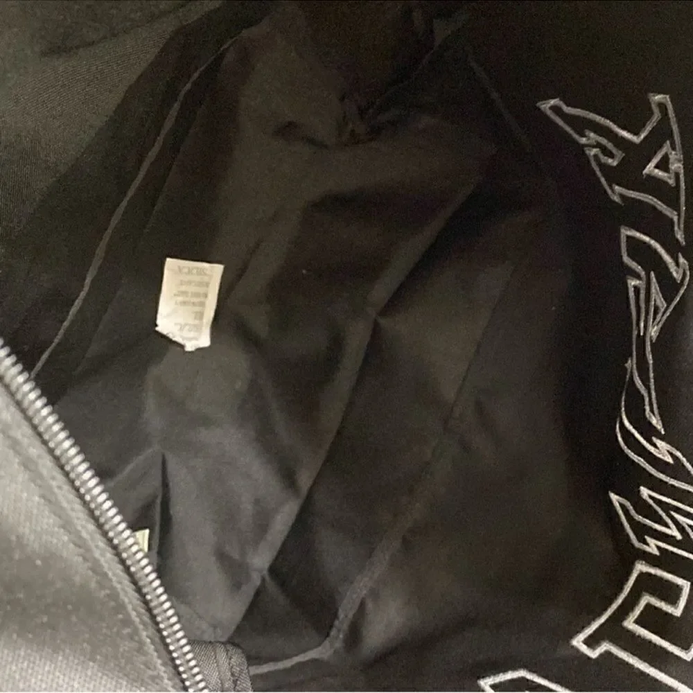 Pink Victoria Secret Black Weekender Bag